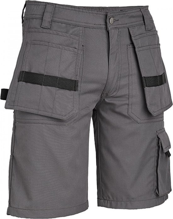 4WORK Murcia Multipocket Grijs Werkshort Heren