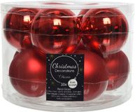 Decoris kerstballen - 10 stuks - 6cm - Glas