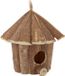 Merkloos / Sans marque Relaxdays Decoratie Vogelhuisje - Hout - Donkerbruin/Lichtbruin - Hangend - 16x16x29 cm