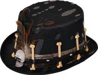 Bristol Novelty Ltd Bristol Novelty Unisex Voodoo Top Hat (Black)