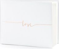 Party-Decoration Partydeco - Gastenboek Love Rose Gold
