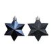 Decoris Ster kunststof L9b9h12 cm nachtblauw 12 st Shatterproof