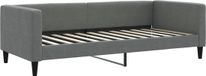 vidaXL Slaapbank 90x200 cm stof donkergrijs