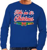 Bellatio Decorations Shoppartners Bv Foute kersttrui / sweater voor heren - Blauw - S