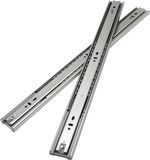 Merkloos / Sans marque Hong Kong Baijing Technology Limited Ladegeleider 600MM Zware uittrekelementen softclose Volledig uittrekbare lopers Geleiderails 45 mm 20 stuks