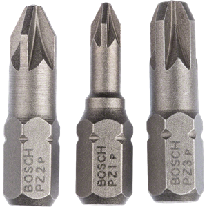 Bosch 2 607 001 753 - Schroevendraaierbits - 3 stuks