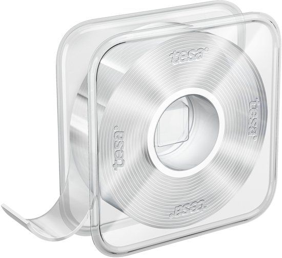 tesa nano tape transparant dubbelzijdig verwijderbaar herbruikbaar weerbestendig – 3m x 30mm