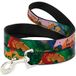 Buckle-Down Pet Leash - Leeuw King Simba & Nala Growing Up Scenes - 6 voet lang - 1" breed