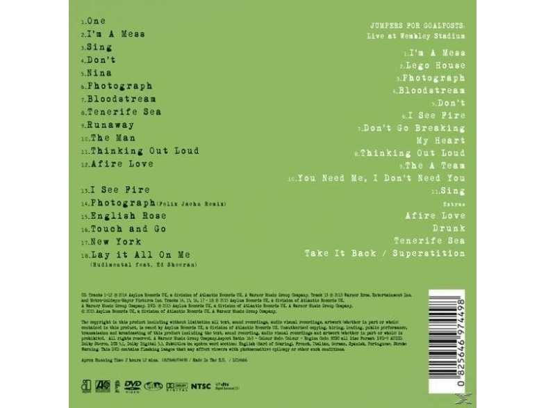 Ed Sheeran - Wembley Edition (CD + DVD)