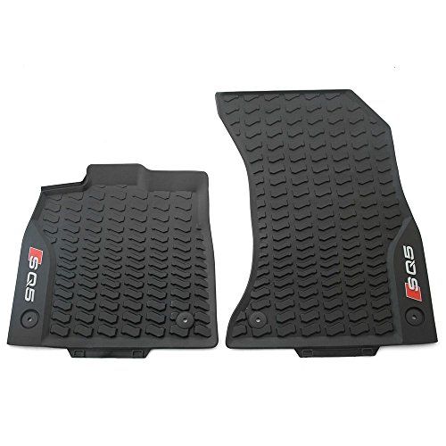 Audi 80B061221A 041 rubberen vloermatten vooraan originele rubbermatten allweather matten zwart