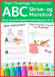 ABC Skrive- og Malebok: Lær store og små engelske blokkbokstaver (A–Z)
