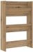 vidaXL Schoenenkast 60 x 18 x 90 cm bewerkt hout artisanaal eiken
