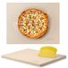 VEVOR Pizzasteen, rechthoekige cordieriet pizzasteen, 38 x 30 cm, extra grote baksteen met schraper, 1,5 cm dik, hittebestendig cordieriet, voor keukenoven, bakbrood en pizza's, barbecue grillen