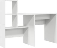 vidaXL Bureau Wit Bewerkt Hout 131,5 x 50 x 106,5 cm