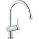 Grohe Mitigeur Monocommandé Pour Évier – Bec En C Pivotant 360° – Portée 215 Mm – Hauteur 360 Mm – Cartouche Céramique Grohe Silkmove