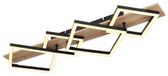 Globo 67294D3 Plafondlamp LED 30W 3350lm 3000K IP20 Kunststof/Metaal/MDF Zwart/Naturel