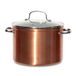 Nuwave Healthy Duralon 8 liter blauwe keramische pan met antiaanbaklaag, diamantdoordrenkt, krasbestendig, PFAS-vrij, vaatwasser- en ovenbestendig, inductieklasse en verwarmt