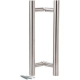 Klose Besser Poignées De Tirage "klose Besser" Paire De Bâtons De Maréchal 600 mm - Oblique - Inox 316