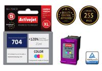 ActiveJet AH-704CR Magenta Ink Cartridge - Compatible with HP 704 CN693AE - 21ml - XL Yield