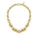 BOSS Jewelry Dames LIVE STATEMENT Collectie Ketting, Kettingarmband en Creolen in Roestvrij Staal met Geelgouden Plating
