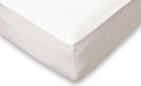 Merkloos / Sans marque Jersey Katoen Stretch Hoeslaken - ivoor - Lits-jumeaux - 180x210/220cm