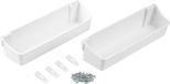 Emuca Set van aanvullende bakjes voor bevestiging van kastdeur, 350 mm, Kunststof, Wit, 2 st