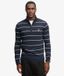 Superdry pull en coton rayé à demi-fermeture éclair