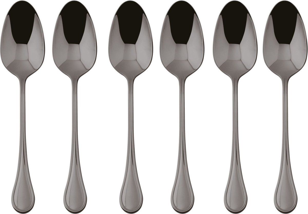 Sambonet Royal theelepel set van 6 - Zwart - Rvs