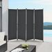 pro.tec Paravent de jardin brise-vue 170x215 cm noir