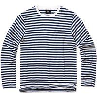 Brandit Shirt met lange mouwen - Lange Mouwen Top - S tot XXL - voor Mannen - navy-wit