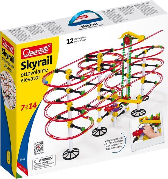 Quercetti Knikkerbaan Skyrail Ottovolante - 360 delig - 7+ jaar