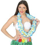 Atosa Hawaii guirlande - Mélange de couleurs tropicales bleu/blanc