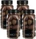 Mica Decorations decoratie stenen - 4x - groot - 650ml - bruin mix - hobby steentjes - sier stenen