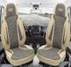 Bremer Sitzbezüge Autostoelhoezen voor Porsche Cayenne Bj 2001-10 – Stoelhoezen voor bestuurder en passagier in Beige/Grijs