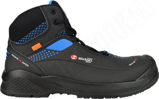 Sixton Resolute Forza High Werkschoen ESD S3 43469-05 - Mannen - Zwart/Blauw - 47