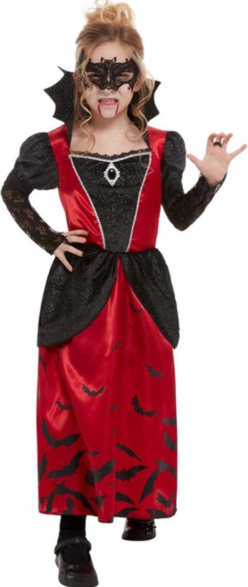 Smiffys Vampier Kostuum - Rood - Polyester - Maat L
