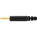 Schützinger DI FK 9900 L Au / SW Connecteur à ressort, droit Diamètre de la broche : 4 mm Noir 1 pièce