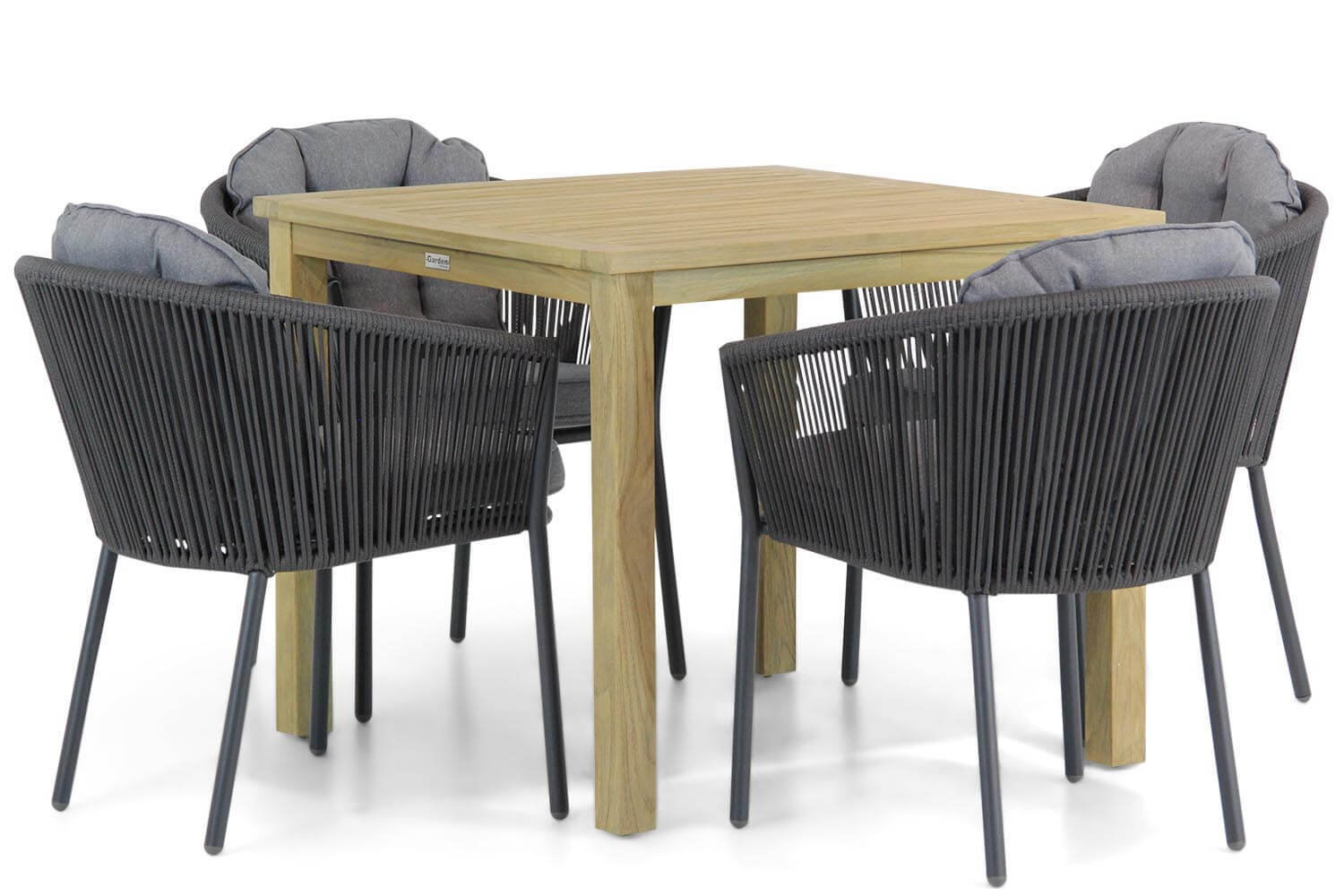 Santika Furniture Santika Novita/Weston 90 cm dining tuinset 5-delig