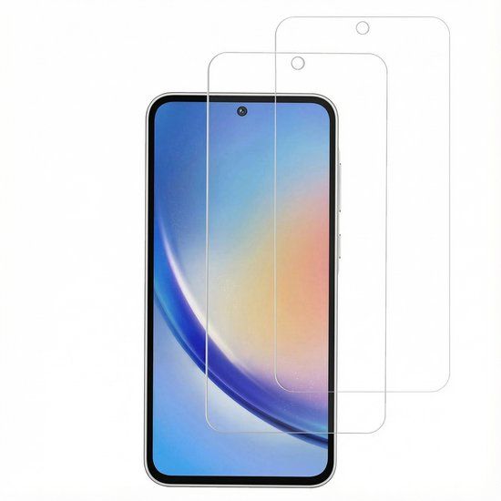 Accezz Screen Protector - Geschikt voor Samsung Galaxy A35 / A55 (5G) - 2 Pack Glass Screenprotector