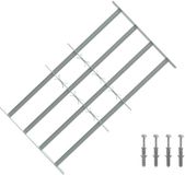 vidaXL - Beveiligingsrooster - voor - ramen - met - 4 - kruisbalken - 3 - st