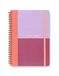 Letts of London Colour Block A5 Academic 2025/2026 dag naar een pagina met afsprakendagboek - Raspberry 26-031898