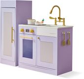 Teamson Kids Chester Houten Speelkeuken Met Accessoires - Rollenspel Speelgoed - Paars