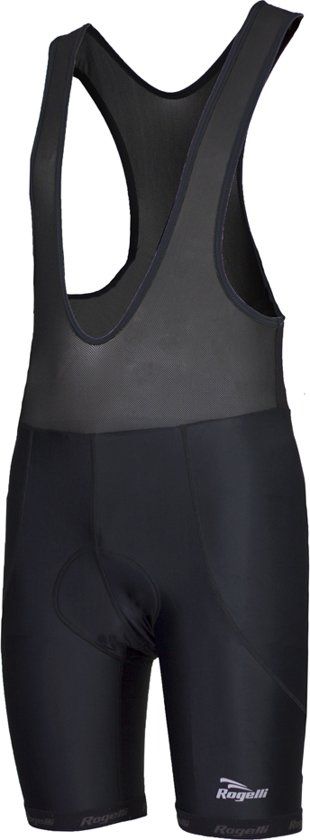 Rogelli Basic de Luxe Bibbed Fietsbroek - Maat XL - Heren - Zwart