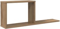 vidaXL Zwevende schappen Artisanaal eiken 80 x 15 x 30 cm Bewerkt hout