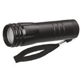 EMOS Led-mini-zaklamp met lus, IP43 waterdichte metalen huishoudlamp, lichtstroom 100 lumen, 20 m lichtafstand, werkt op batterijen, zwart