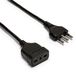 Verlengkabel Velamp Verlengkabel 3m stekker en bus 16A kabel 3g1mm² zwart