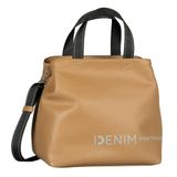 TOM TAILOR Denim Marlow Shopper Schoudertas voor dames, met ritssluiting, klein, bruin, Small, mode