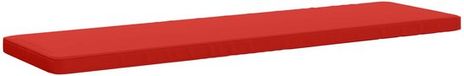 vidaXL - 1-delig - Bankkussen - VUGHT - 100% - Polyester - Rood - 180 x 50 x 5 cm