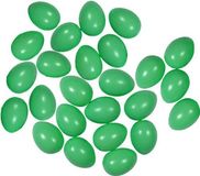 Moebius Creativ 25x kunststof eieren groen decoratie 4 cm