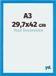 Your Decoration - Cadre photo A3 29,7x42 cm - MDF - Bleu clair - Mura